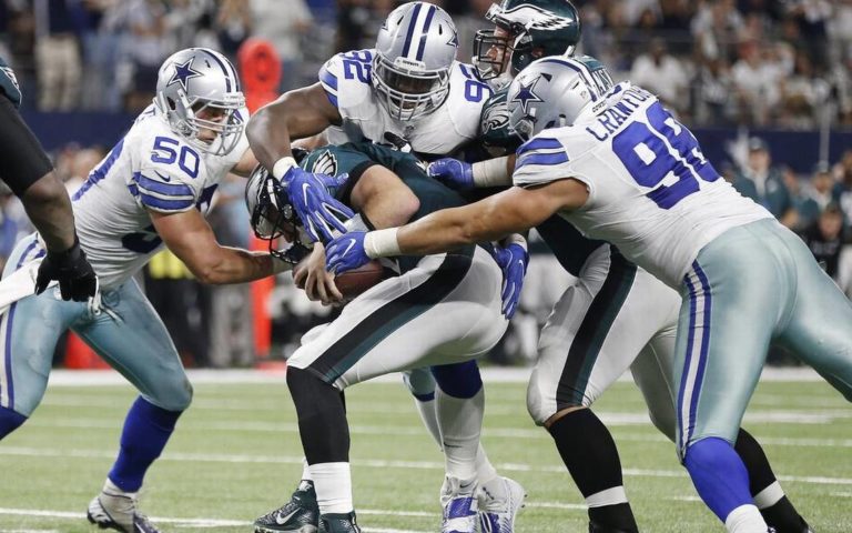 Tyrone Crawford, Sean Lee, Cedric Thornton, Eagles