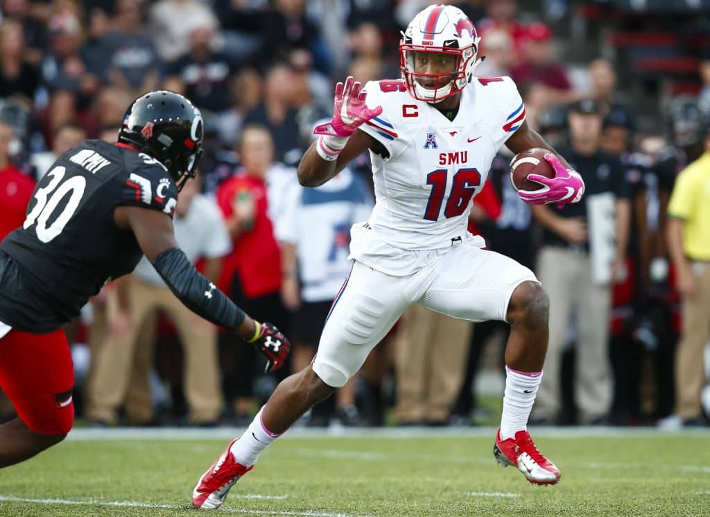 Dallas Cowboys HC Jason Garrett Attends Courtland Sutton's SMU Pro Day