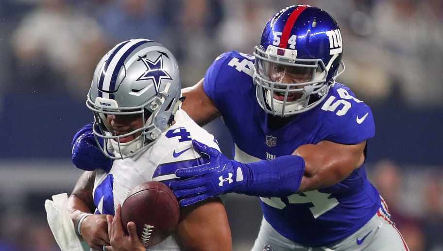 Dak Prescott, Olivier Vernon, Giants