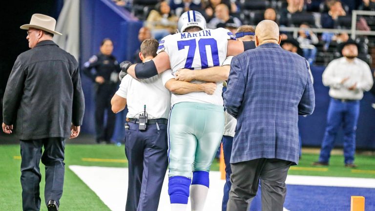 Zack Martin Out, Connor Williams In at Right Guard for Cowboys at Colts