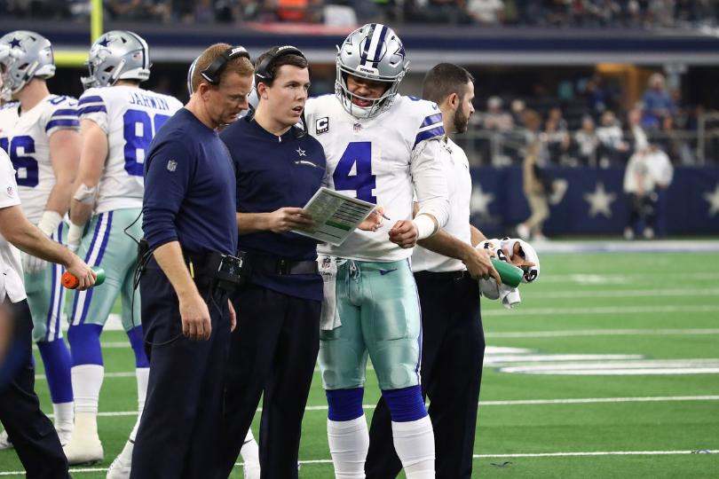 Dak Prescott, Jason Garrett, Kellen Moore