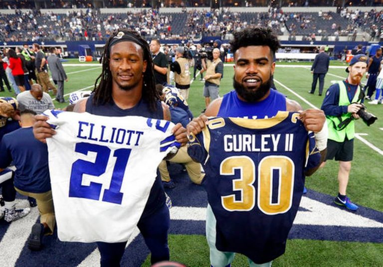 Ezekiel Elliott and Todd Gurley's Careers are Looking Eerily Similar