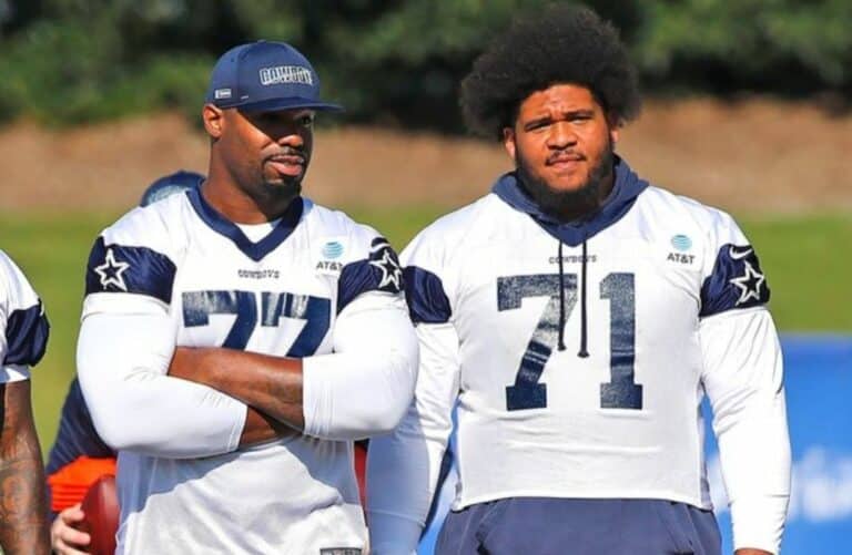 Tyron Smith, La'el Collins Receive Low PFF Grades, "Full Go" for Training Camp