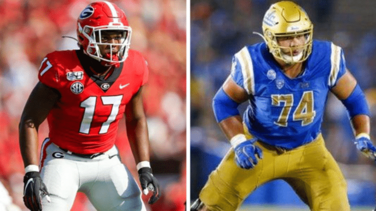 Cowboys Take LB Nakobe Dean, OL Sean Rhyan in ESPN's Two-Round Mock Draft