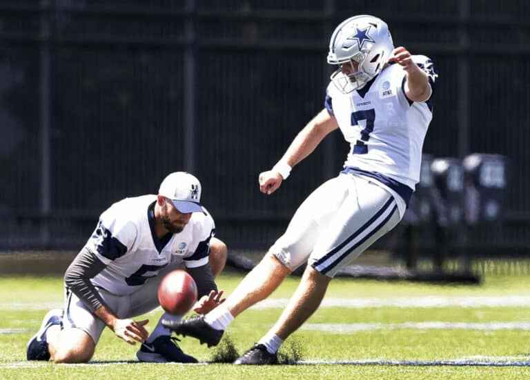 Lirim Hajrullahu Takes Early Lead in Cowboys Kicker Competition