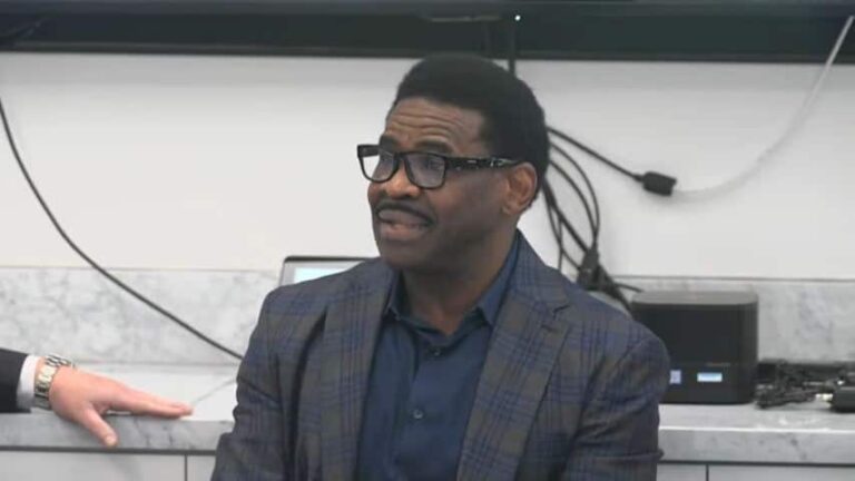 Michael Irvin emotional speaking about Marriott lawsuit