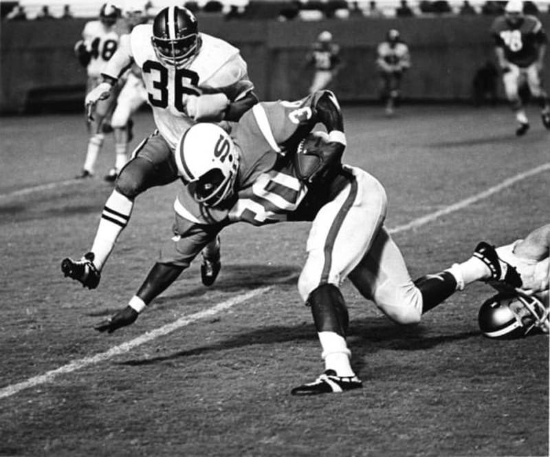 Charley Young, seen here playing for South Carolina State, was the Cowboys' second pick in the first round of the 1974 NFL Draft.