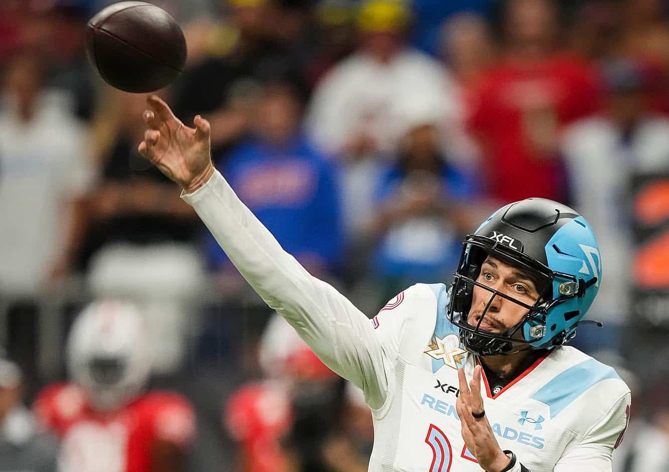 MAY 13, 2023: The Arlington Renegades against the D.C. Defenders in the XFL Championship at the Alamodome on May 13th, 2023 in San Antonio, TX. (XFL Photo) 