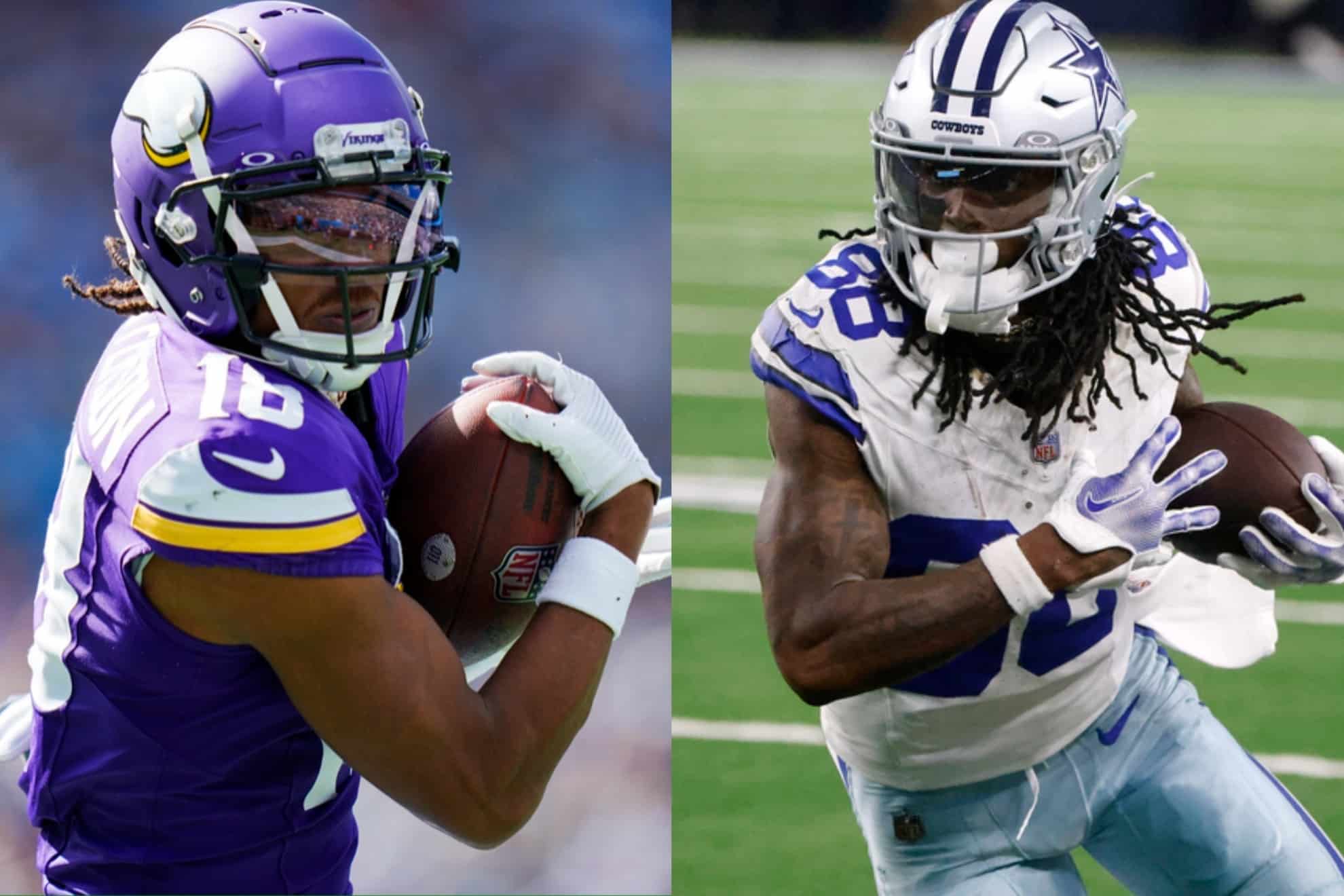 Cowboys WR CeeDee Lamb & Vikings WR Justin Jefferson